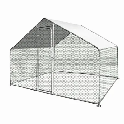 Cotet / tarc pentru pasari MESTERINO TOOLS MTGC-011, 3 x 2 x 1.95 m, otel galvanizat