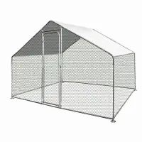 Cotet / tarc pentru pasari MESTERINO TOOLS MTGC-011, 3 x 2 x 1.95 m, otel galvanizat