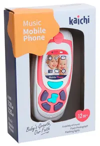 Jucărie interactivă Kaichi - telefon mobil, roz