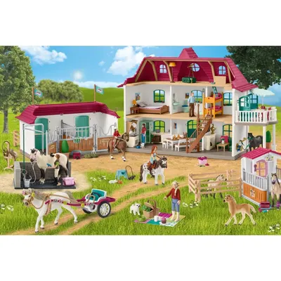 Puzzle 100 piese - Horse Club - Grajduri de Echitatie