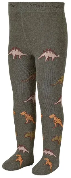 Colanți termici pentru copii Sterntaler - Dinosaurs, 122/128 cm, 5-6 ani, verde