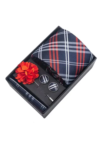 Set masculin 4 piese 6064 - Bleumarin multicolor