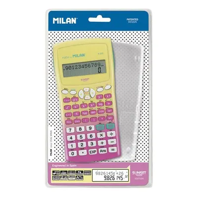 Calculator științific Milan Sunset M240, 10+2 cifre, roz