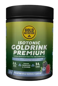 Izotonic cu aminoacizi Goldrink Premium fructe de padure GoldNutrition 600 g