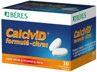 Calcivid formula citrat, 30 comprimate, Beres