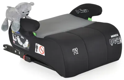 Inaltator scaun auto Moni - Monza, IsoFix, i-Size, 125-150 cm, Grey