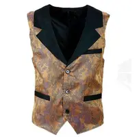 Vesta vintage maro jacquard