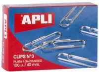 Cleme Apli - galvanizat, 40 mm, 100 bucăți