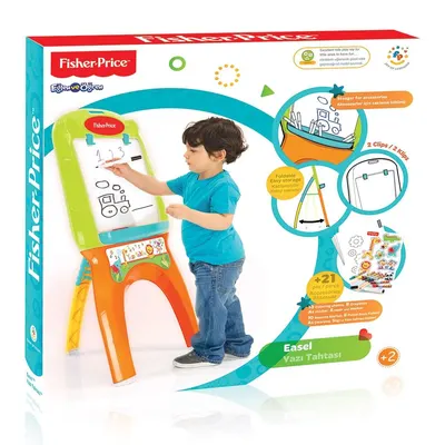 Tabla de plastic cu foi si marker Fisher Price