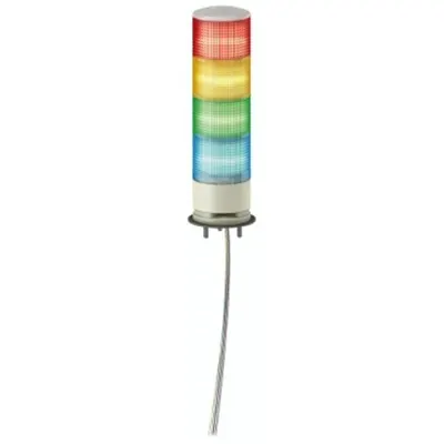 Harmony XVG, Coloana de semnalizare, 4 Unitati RGVA, 24V, LED, BUZ, Montaj baza