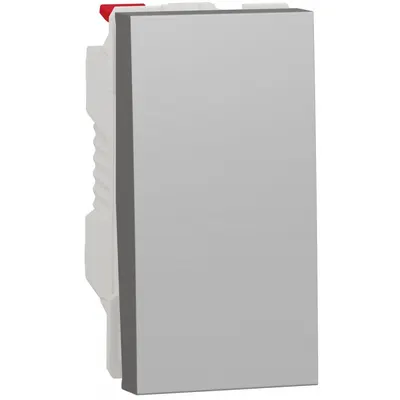 Intrerupator simplu 10A 1 modul Schneider Noua Unica NU310130, aluminiu