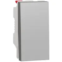 Intrerupator simplu 10A 1 modul Schneider Noua Unica NU310130, aluminiu