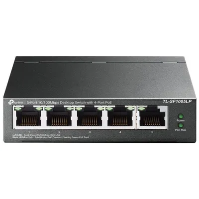 Tl 5-Port 10/100mbps Desktop Switch 4poe Tp-Link Tl-Sf1005lp