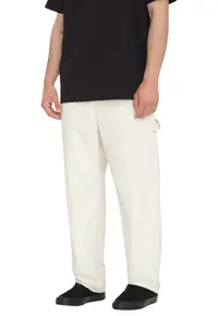 Pantaloni barbati Kraftsman Denim drepti albi W32