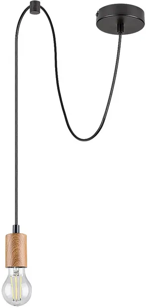 Pendel Rabalux - Dollien 72071, IP20, E27, 1 x 60 W, negru mat