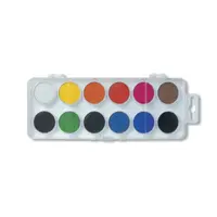 Acuarele pastila, 12culori/set (24mm), Koh-I-Noor
