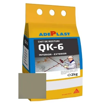 Chit de rosturi gresie si faianta Adeplast Quarz gri petrol 2 Kg