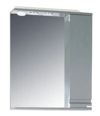 Dulap baie suspendat seria 786 cu oglinda, front MDF, montat, antracit, 60x71 cm