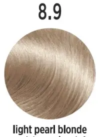 Vopsea de par Profesionala ELEMENT 8.9, 100 Ml, Light Pearl Blonde