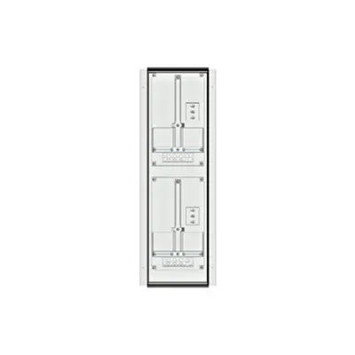Meter box insert 2-rows, 2 meter boards / 18 Modul heights
