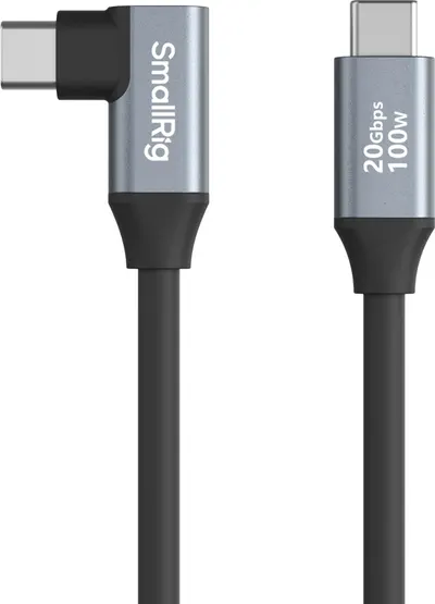 Cablu SmallRig - USB-C Straight/USB-C Angled, 35 cm