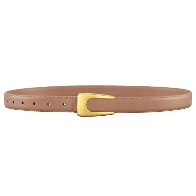 Curea dama C-190, piele naturala, Bej