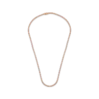 Colier tennis din aur roz cu diamante de 2ct