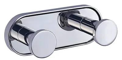 Agățătoare de perete dublă Inter Ceramic - Lusso, 4.15 х 4 х 10.4 cm, Chromе