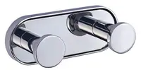 Agățătoare de perete dublă Inter Ceramic - Lusso, 4.15 х 4 х 10.4 cm, Chromе