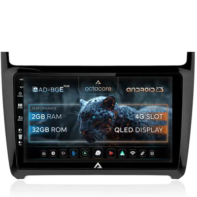 Navigatie Volkswagen Polo (2009+), Android, E-Octacore 2GB RAM + 32GB ROM, 9 Inch - AD-BGE9002+AD-BGRKIT033