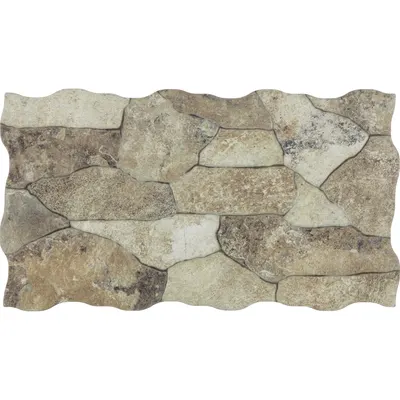 Placa murala portelanata Canyon Oxide 25X45 mata