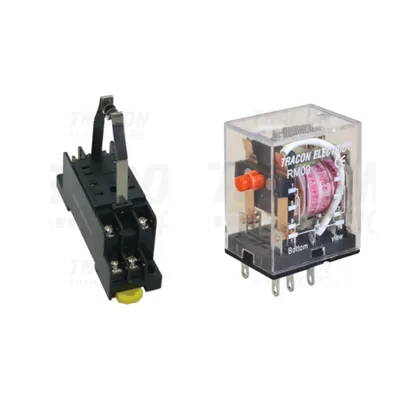 Pachet Releu Miniaturizat 48V DC si Soclu Compatibil RM09