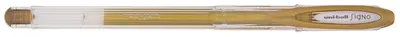 Pix cu gel Uniball Signo Noble Metal – Auriu, 0.8 mm