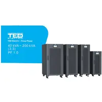 UPS 60KVA Online dubla conversie trifazat 3/3 TED Electric, management, FARA ACUMULATORI