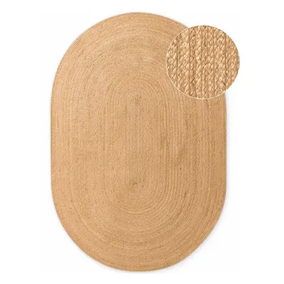 Covor în culoare naturală reversibil/țesut manual din iută 160x230 cm Braided – Hanse Home
