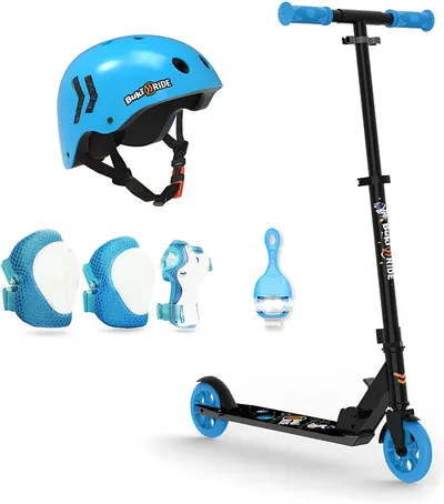 Trotineta mecanica Buki Ride - Cosmos, cu accesorii, roti 125 mm