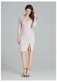 Rochie de seara dama Saskia L086 roz deschis - Roz