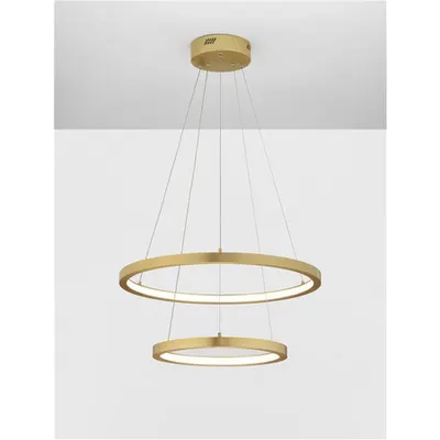 Lampa suspendata EMPATIA Alama aurie Aluminiu & Acrylic LED 60 Wat 230 Volt 1755Lm 3000K IP20
