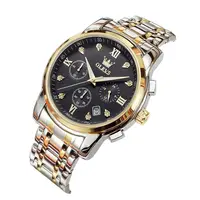 Ceas Bărbați OLEVS 2858 - Ceas Luxury Quartz, Oțel Inoxidabil, Cronograf, Waterproof 30m, Stil Elegant