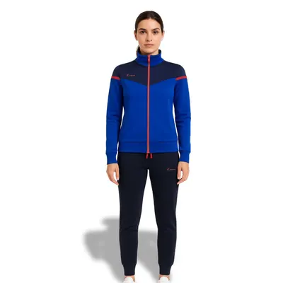 Femei Tuta Completa Sportivă BRONZE Albastru Fuchsia