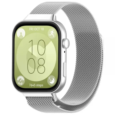 Curea Techsuit W009 pentru Huawei Watch Fit 5 Pro / Fit 5 / Fit 4 Pro / Fit 4 / Fit 3, Argintie