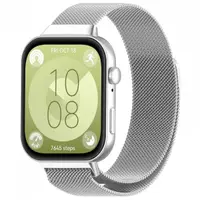 Curea Techsuit W009 pentru Huawei Watch Fit 5 Pro / Fit 5 / Fit 4 Pro / Fit 4 / Fit 3, Argintie