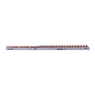 Busbar, 1xRCCB 4-pole, 2xMCB 4-pole, 18 x MCB 1+N/1 MW, 30MW