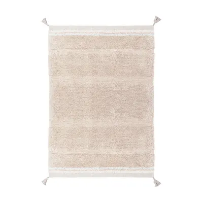 Covor roz deschis lavabil/țesut manual din bumbac 90x130 cm Bloom Rose – Lorena Canals