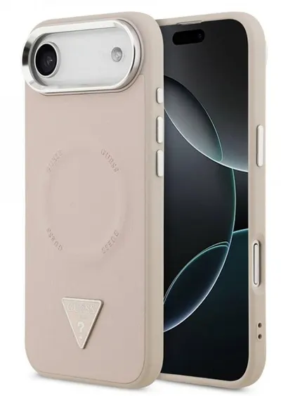 Husă Guess - Triangle Logo, iPhone Air, MagSafe, roz