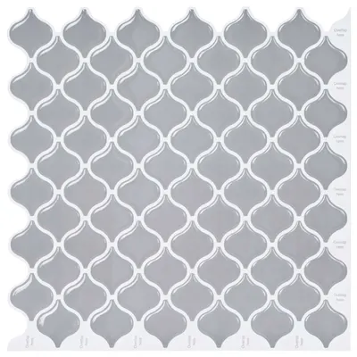 vidaXL Placă Lanturn 50 buc. Gri 27 x 27 cm Poliuretan și PET