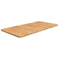 vidaXL Blat de baie, maro deschis, 80x40x1,5 cm, lemn masiv tratat