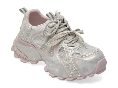 Pantofi sport GRYXX argintii, 5G873, din material textil