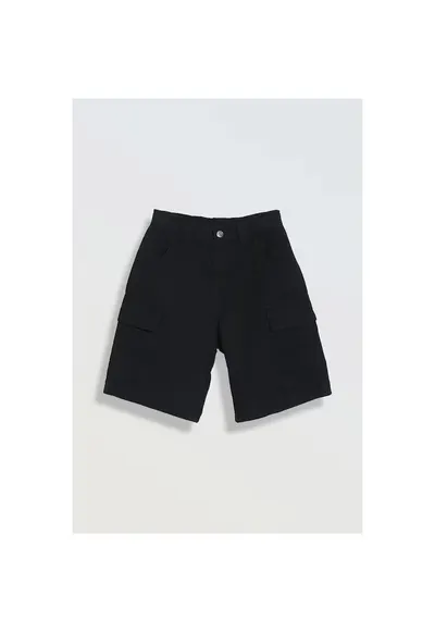 Pantaloni scurti cu buzunare aplicate si talie ajustabila