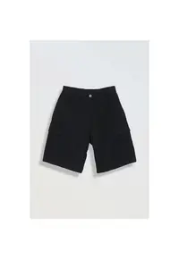 Pantaloni scurti cu buzunare aplicate si talie ajustabila